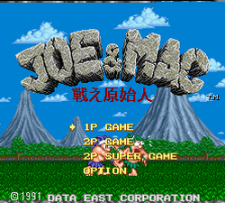 Joe and Mac Caveman Ninja